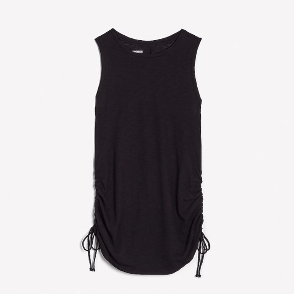 NWT Express Rusche side Black sleeveless top - Picture 4 of 6